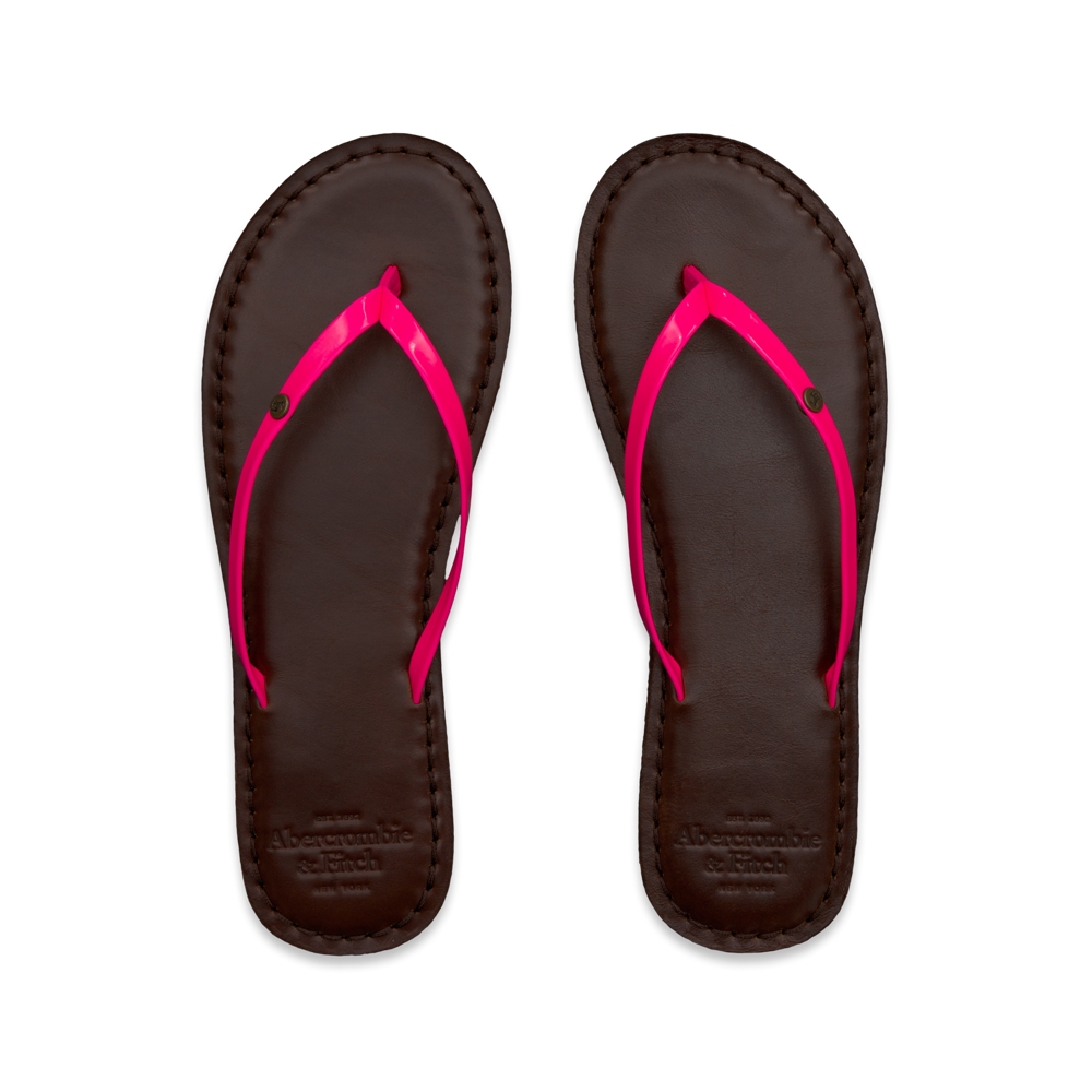 Womens Colorful Spring Flip Flops