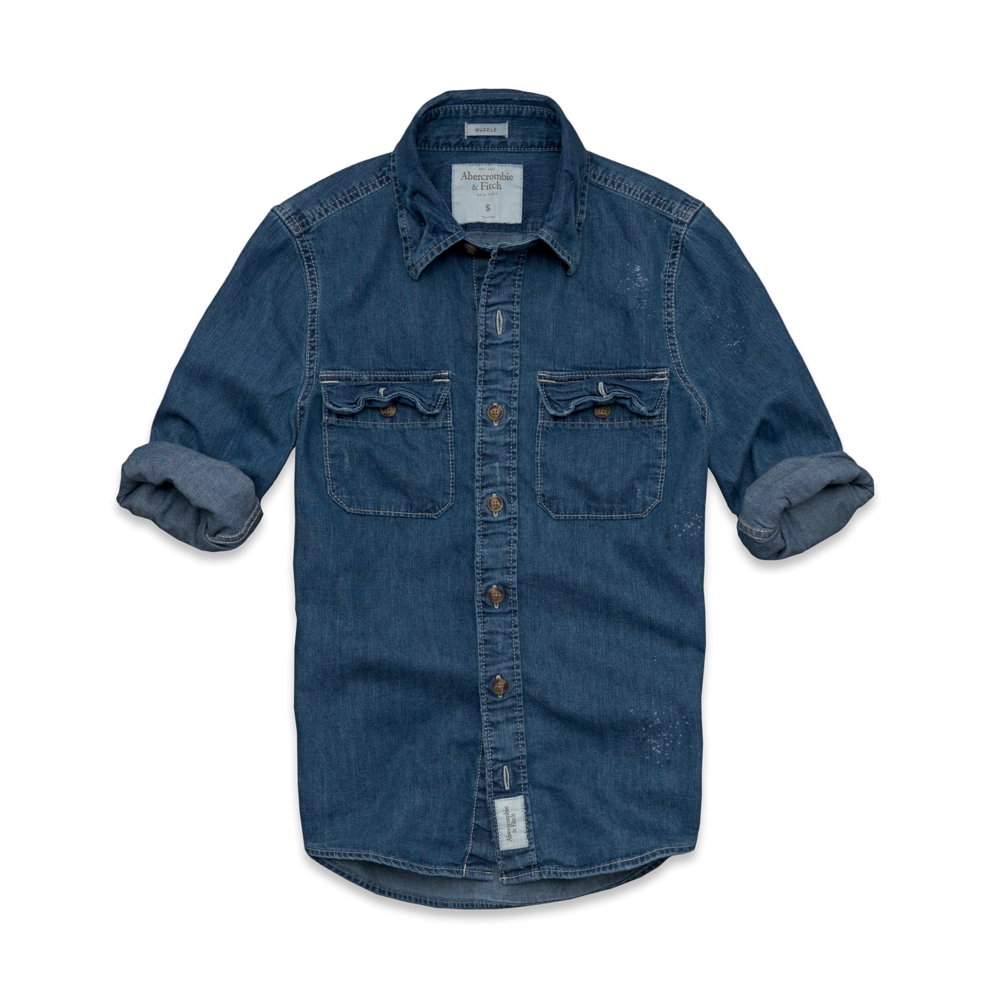 Mens Moody Pond Denim Shirt