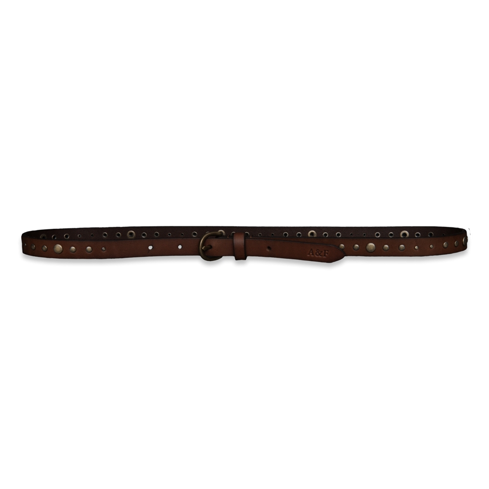 Womens Embellished Leather Belt