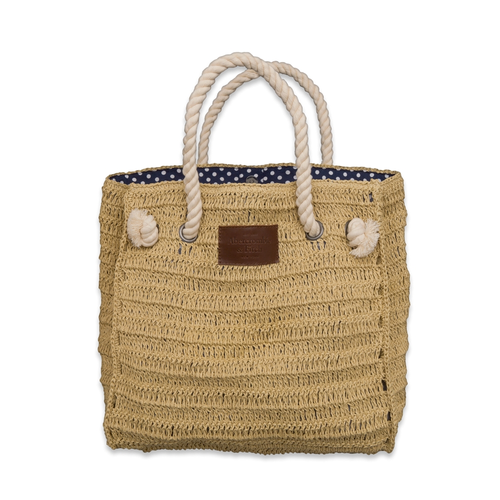 Womens Straw Beach Bag