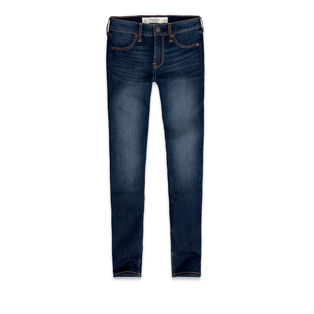 Womens A&F Super Skinny Ankle Jeans