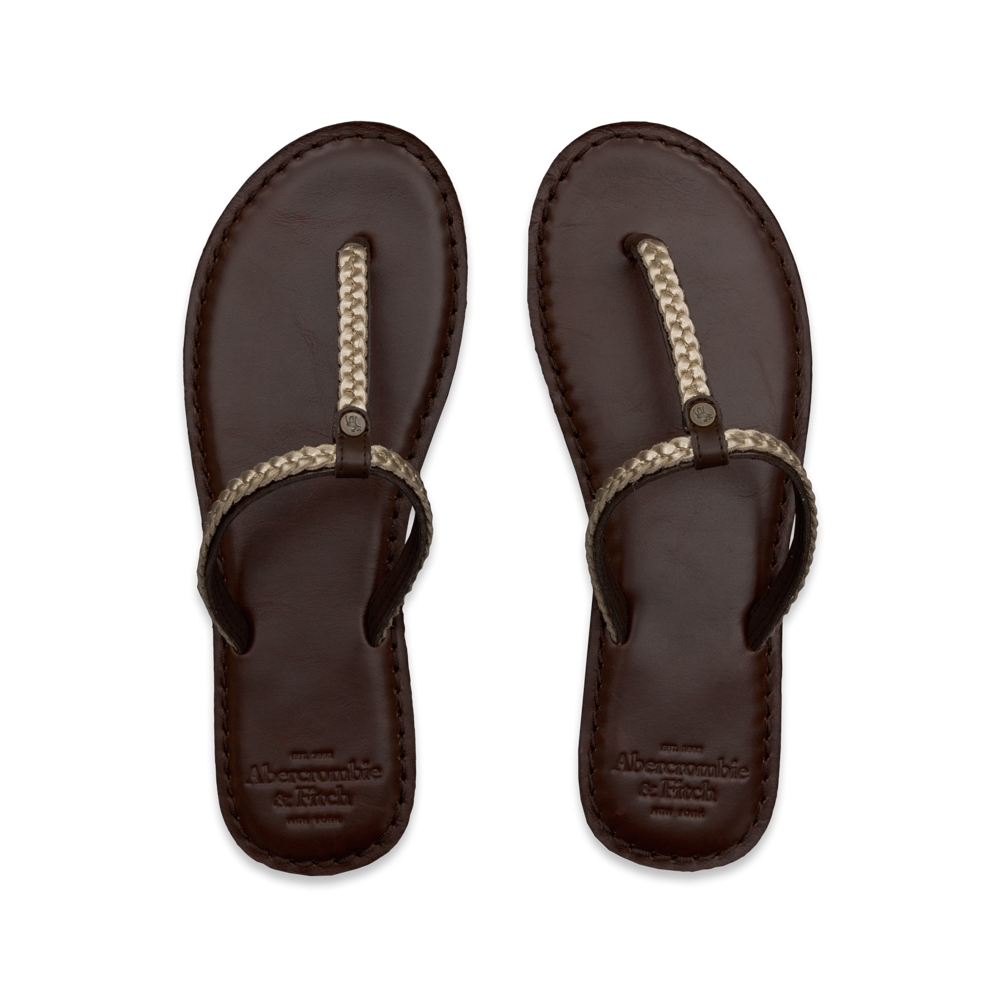 Womens Embellished Spring Flip Flops