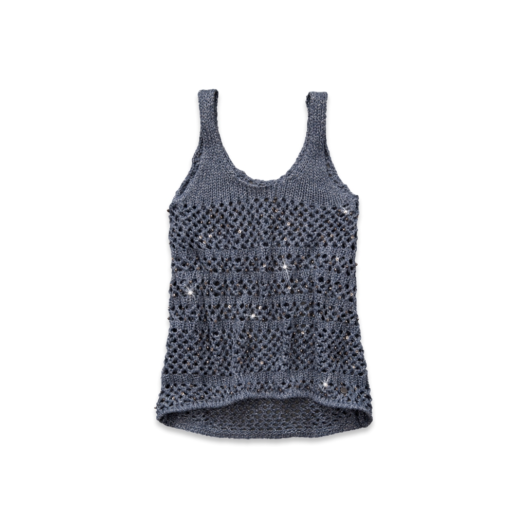 Womens Audrey Embellished Sweater Tank