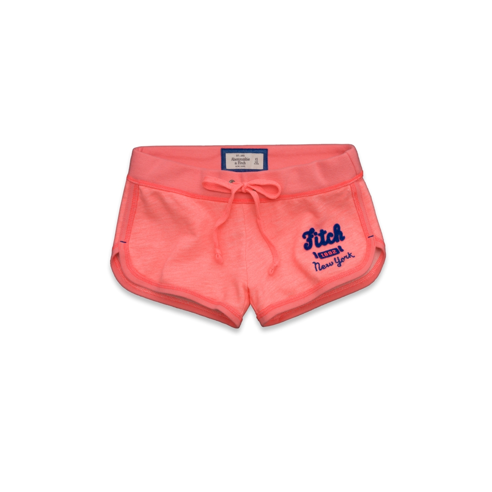 Womens A&F Curved Hem Shorts