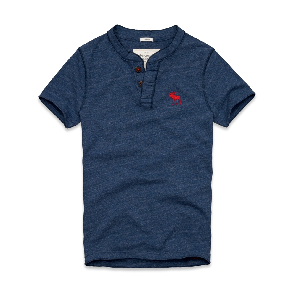 Mens Round Mountain Henley