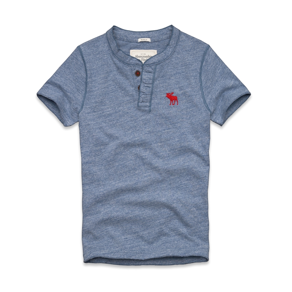 Mens Round Mountain Henley
