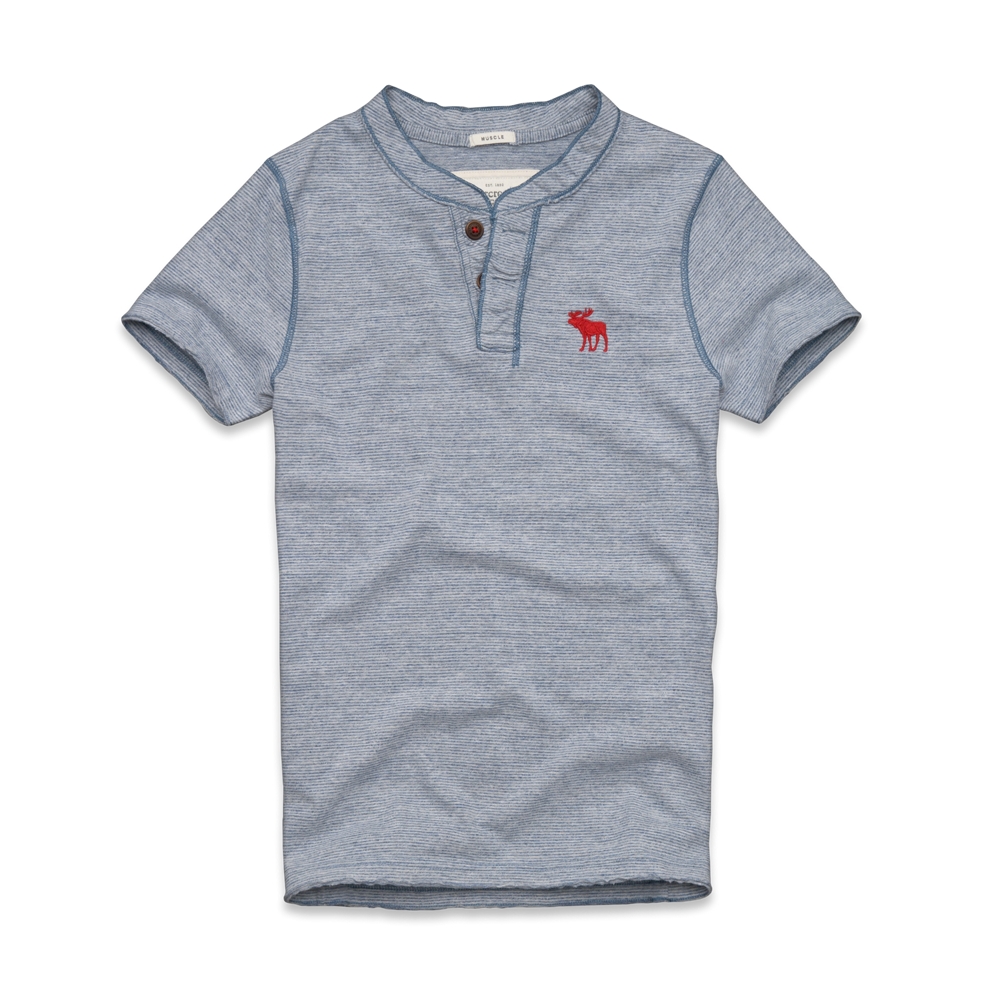 Mens Round Mountain Henley
