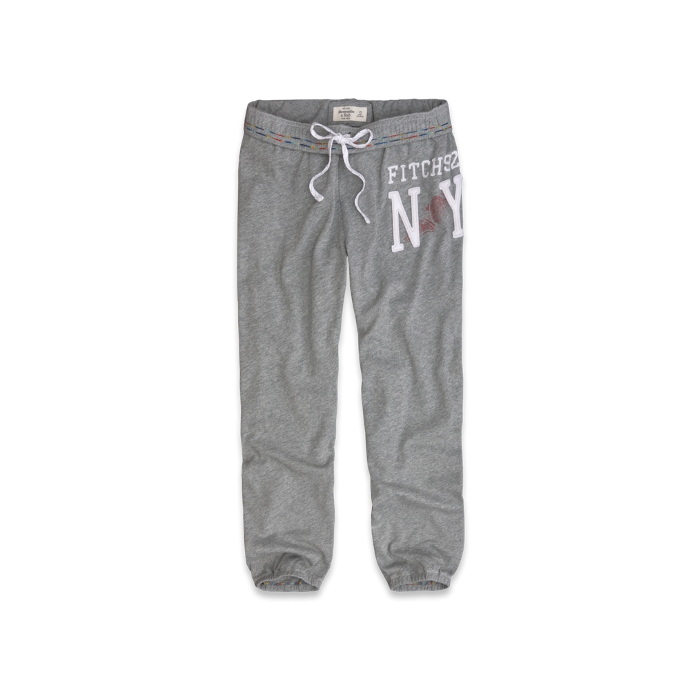Womens A&F Banded Cropped Sweatpants
