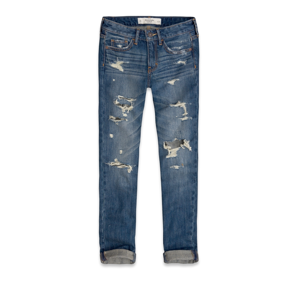 Womens A&F Boyfriend Jeans