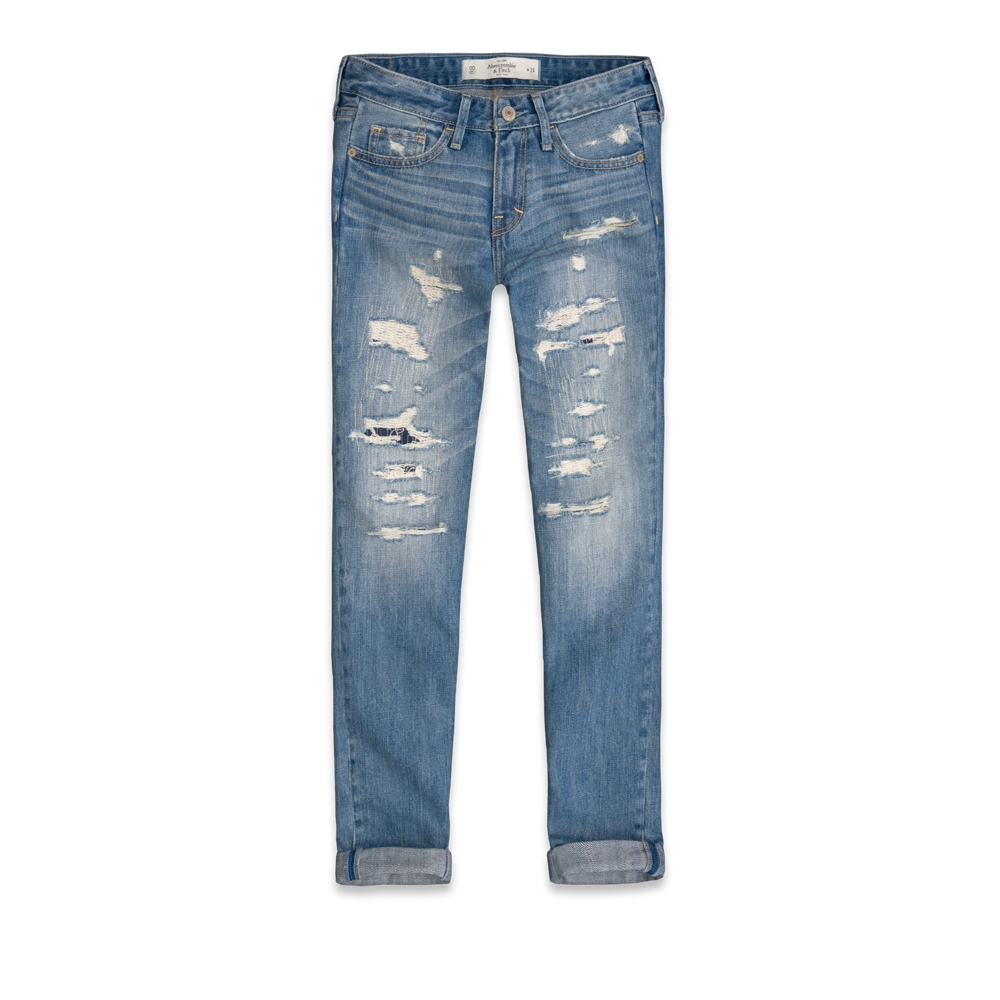 Womens A&F Boyfriend Jeans