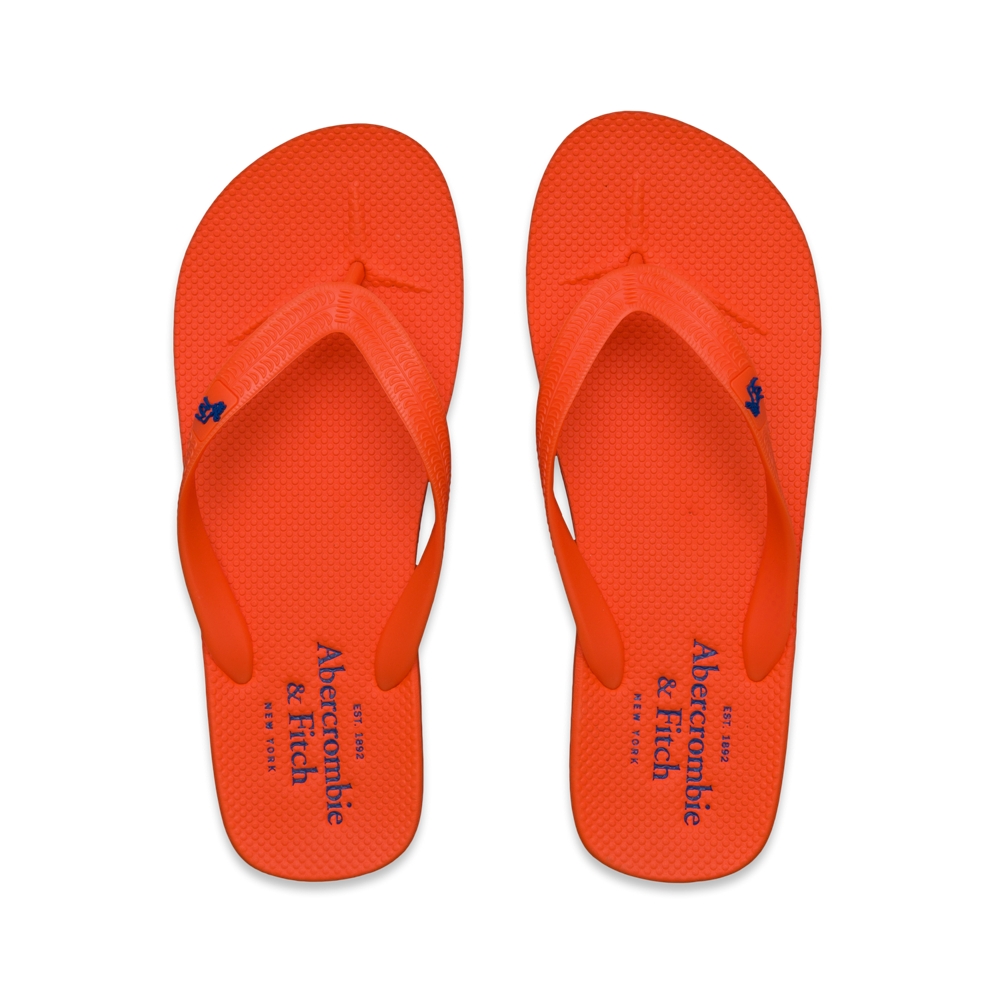 Mens Bold Color Flip Flops