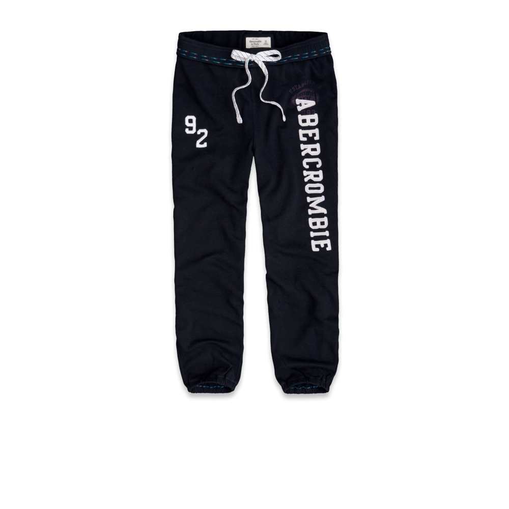Womens A&F Banded Cropped Sweatpants