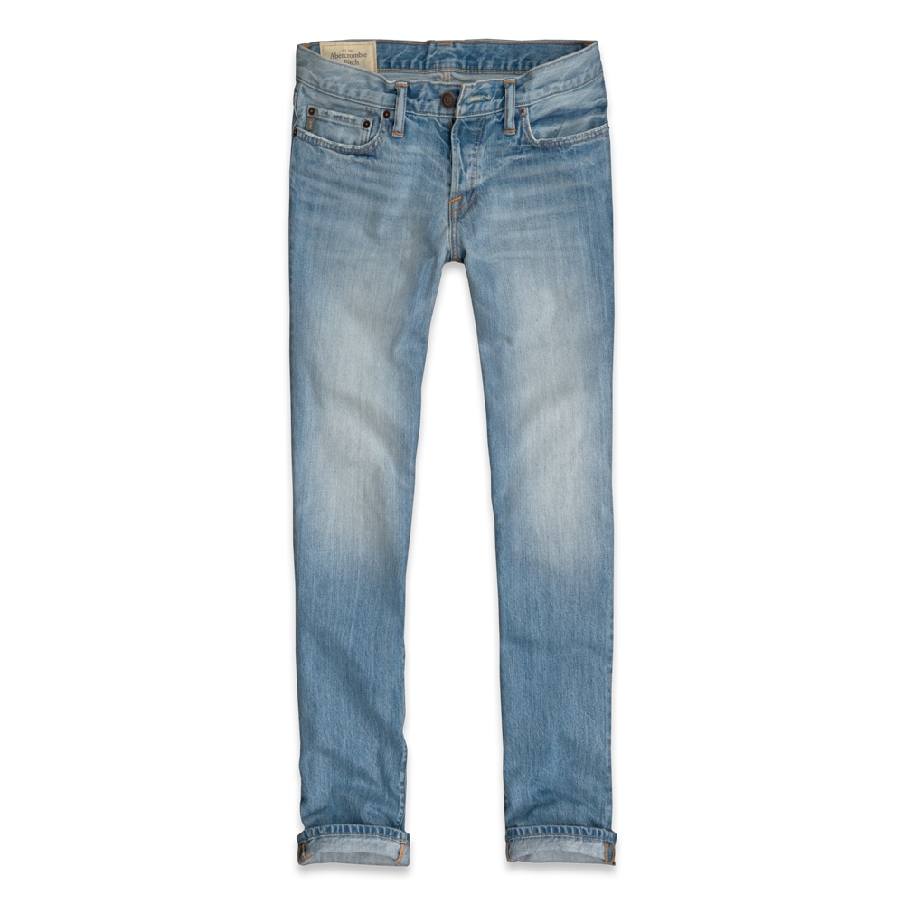 Mens A&F Slim Straight Jeans