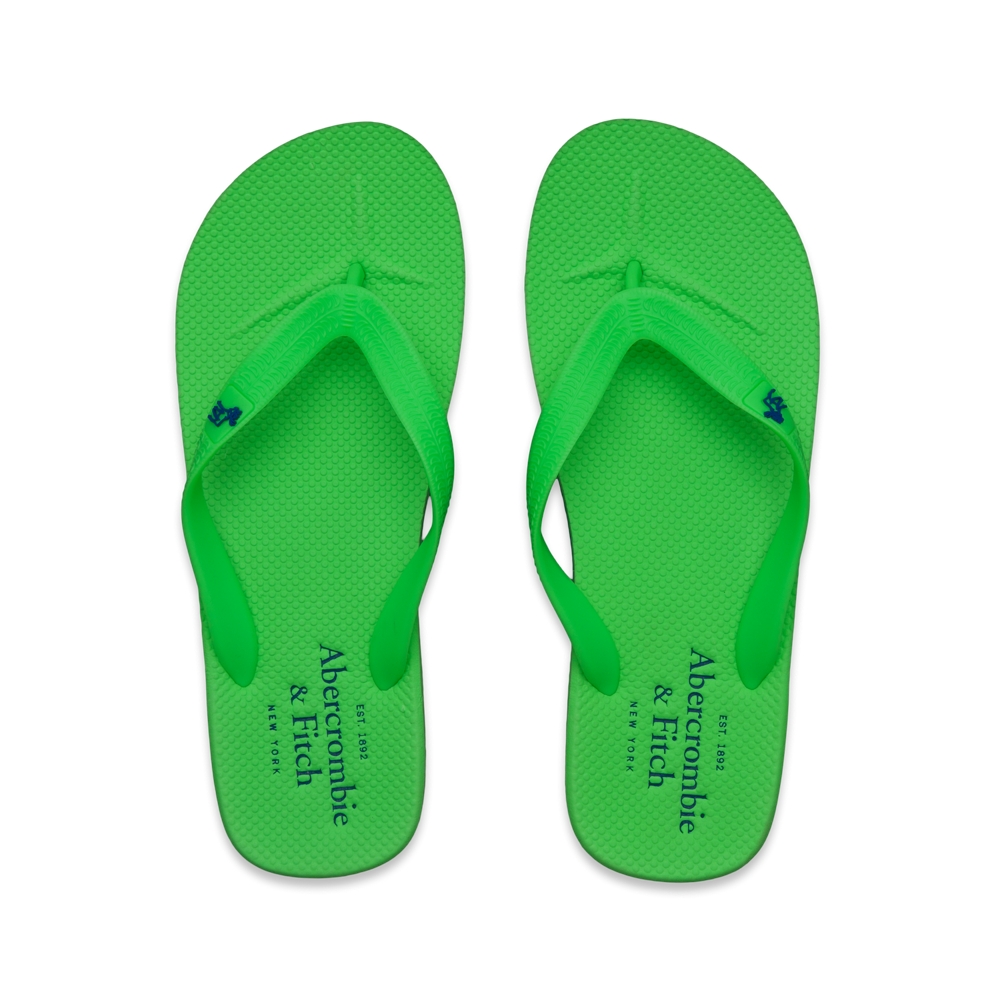 Mens Bold Color Flip Flops