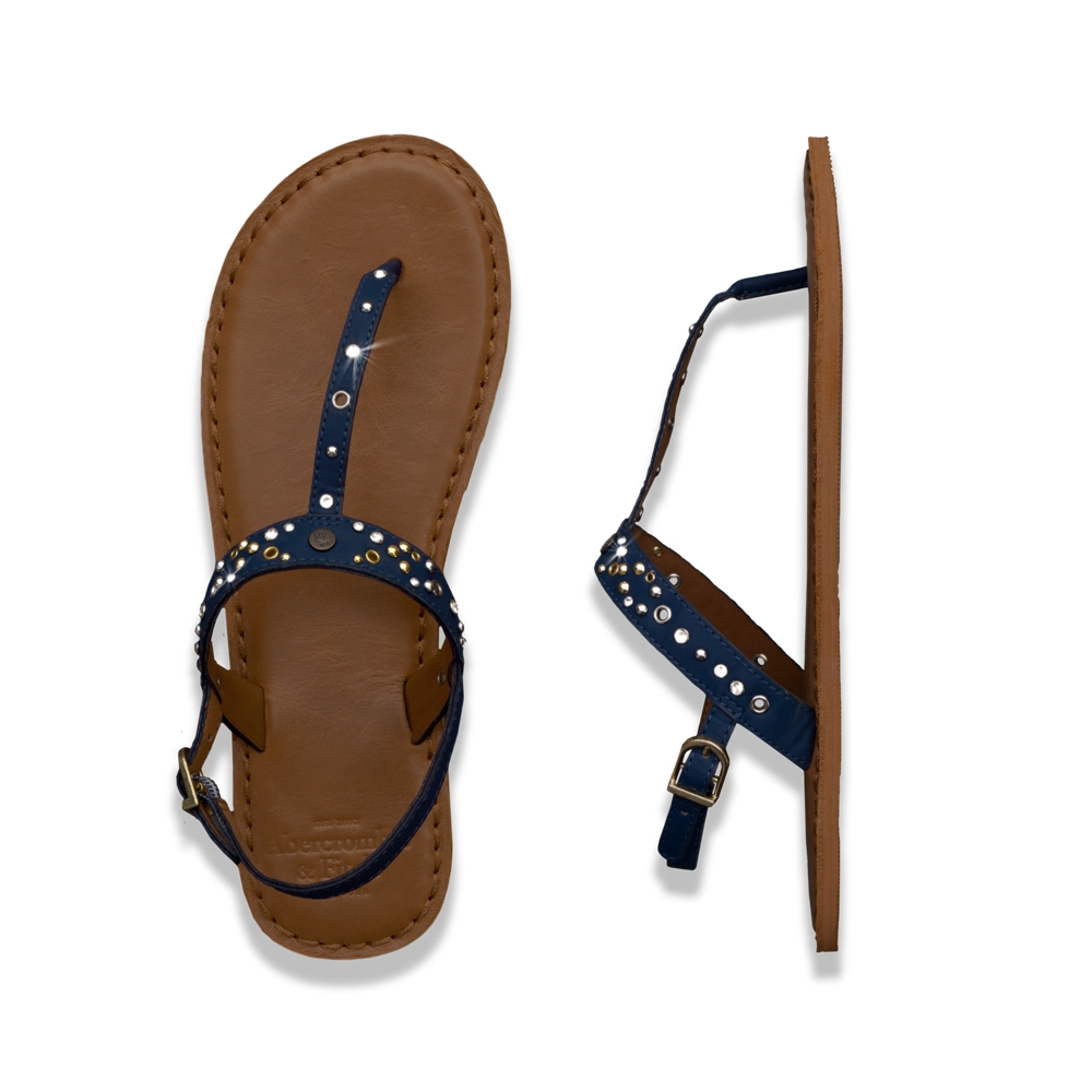 Womens Light Leather Flip Flop