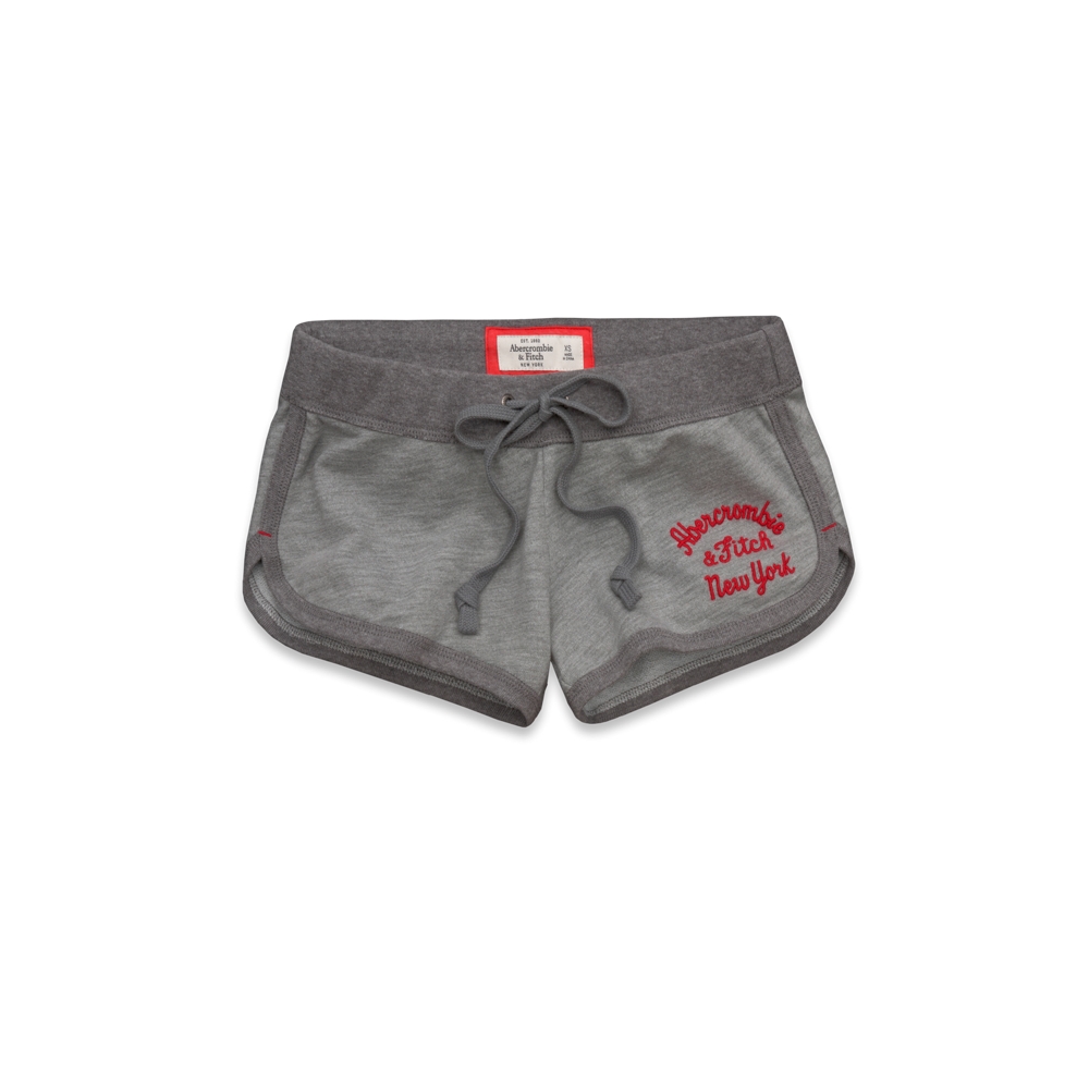 Womens A&F Curved Hem Shorts