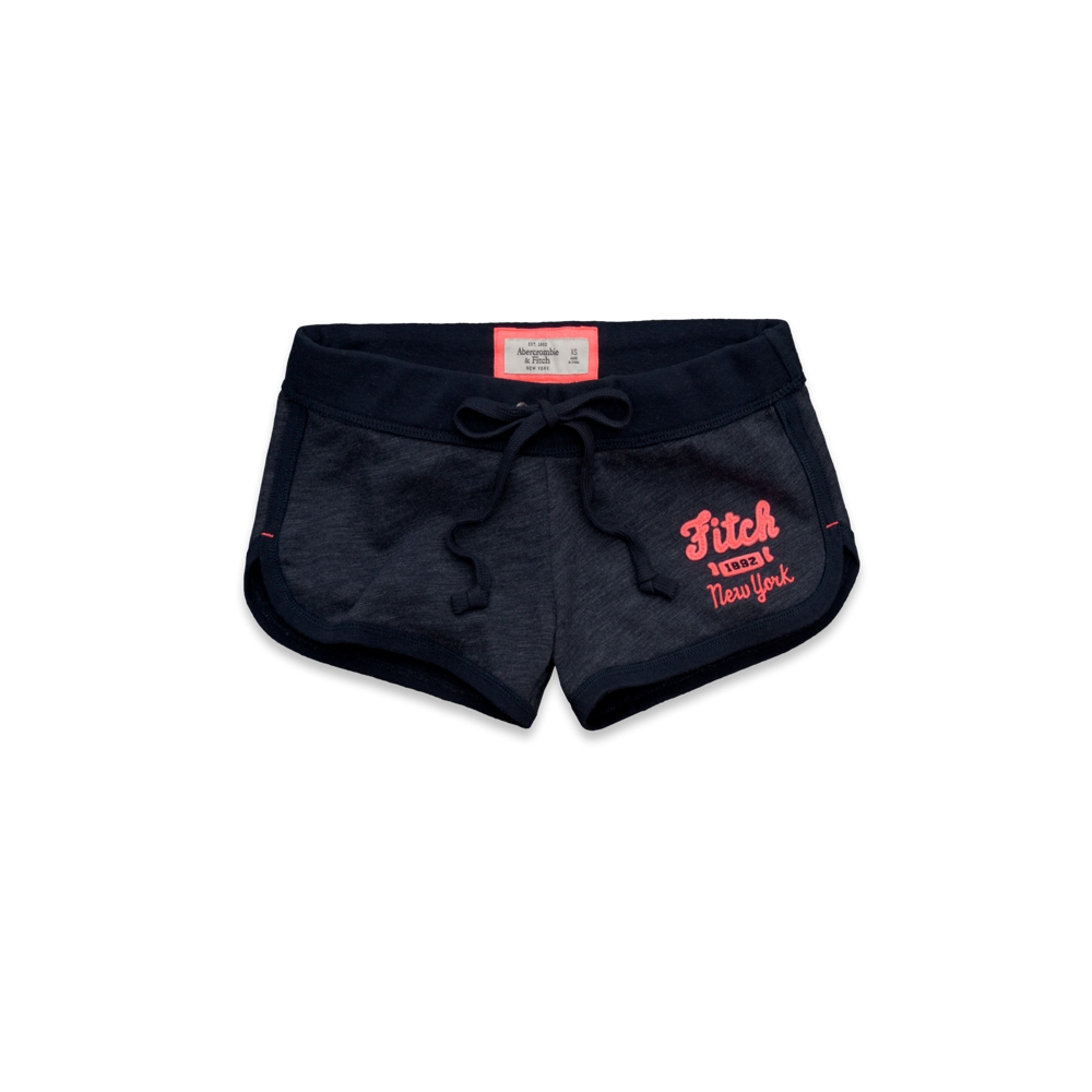 Womens A&F Curved Hem Shorts
