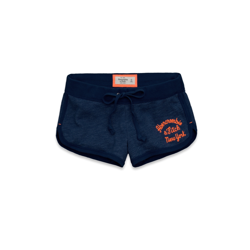 Womens A&F Curved Hem Shorts