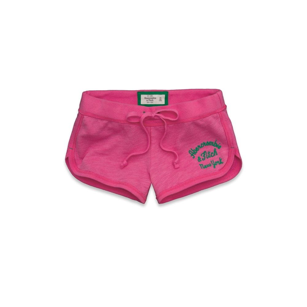 Womens A&F Curved Hem Shorts