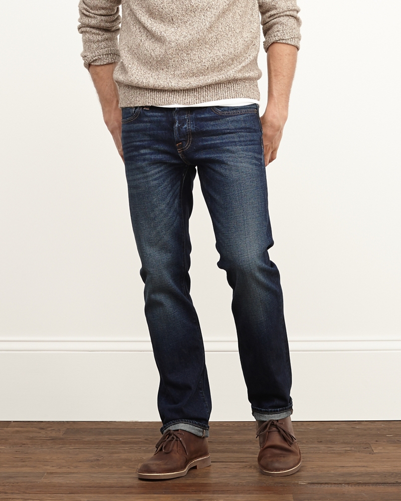 Mens Slim Straight Jeans
