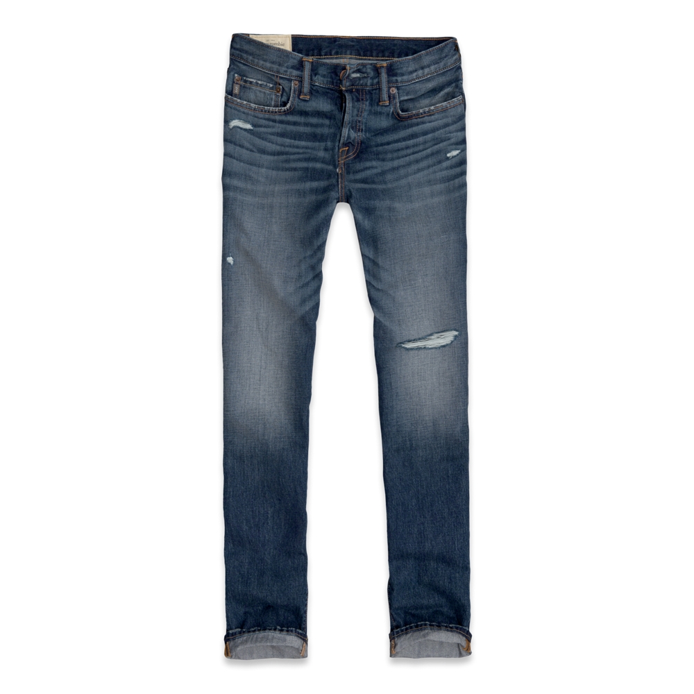 Mens A&F Classic Straight Jeans
