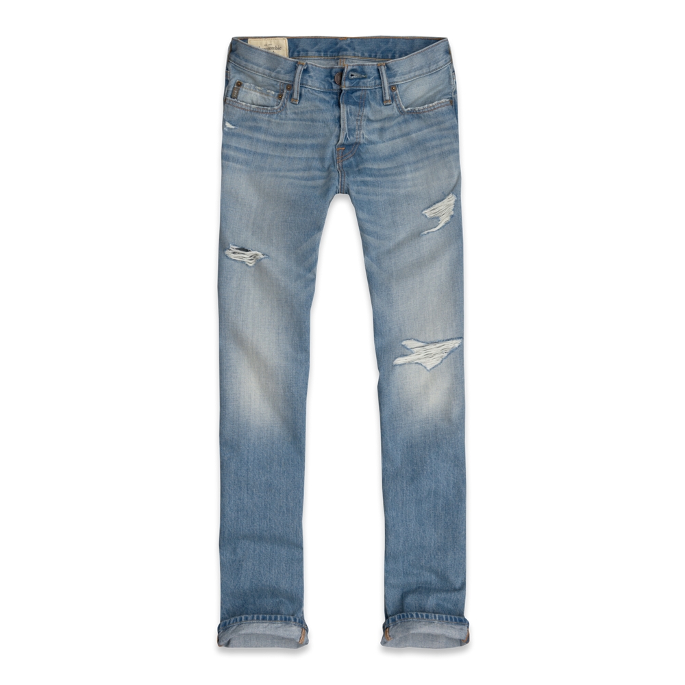 Mens A&F Classic Straight Jeans