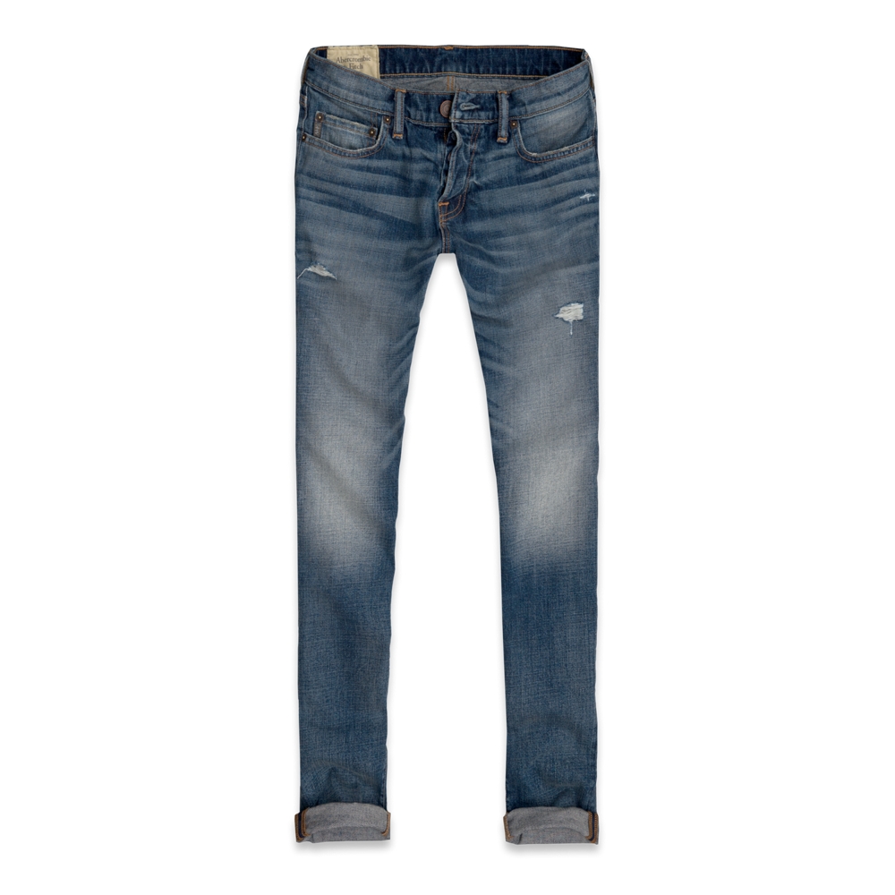 Mens A&F Super Skinny Jeans