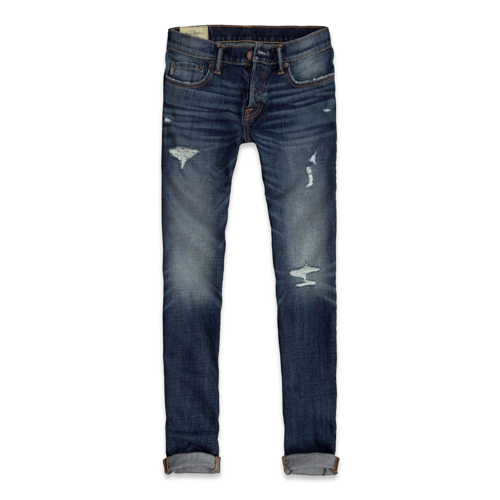 Mens A&F Super Skinny Jeans