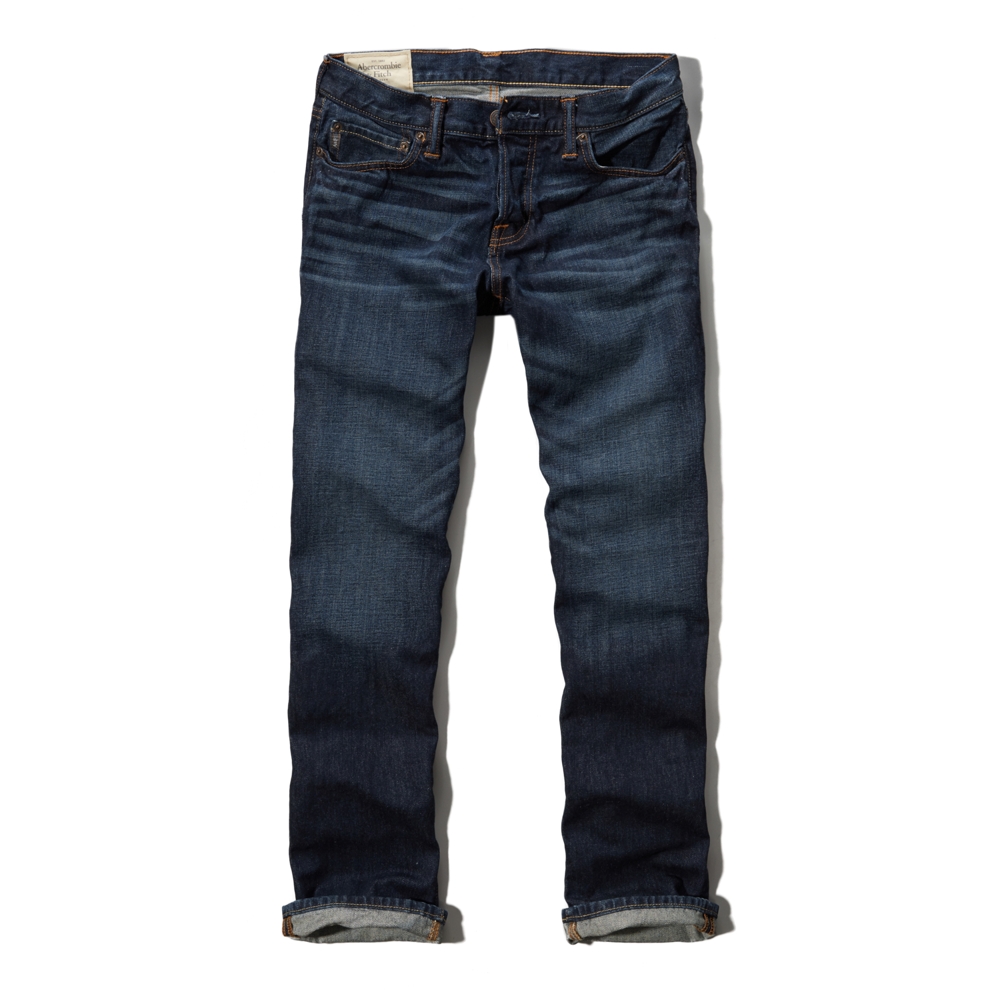 Mens A&F Classic Straight Jeans