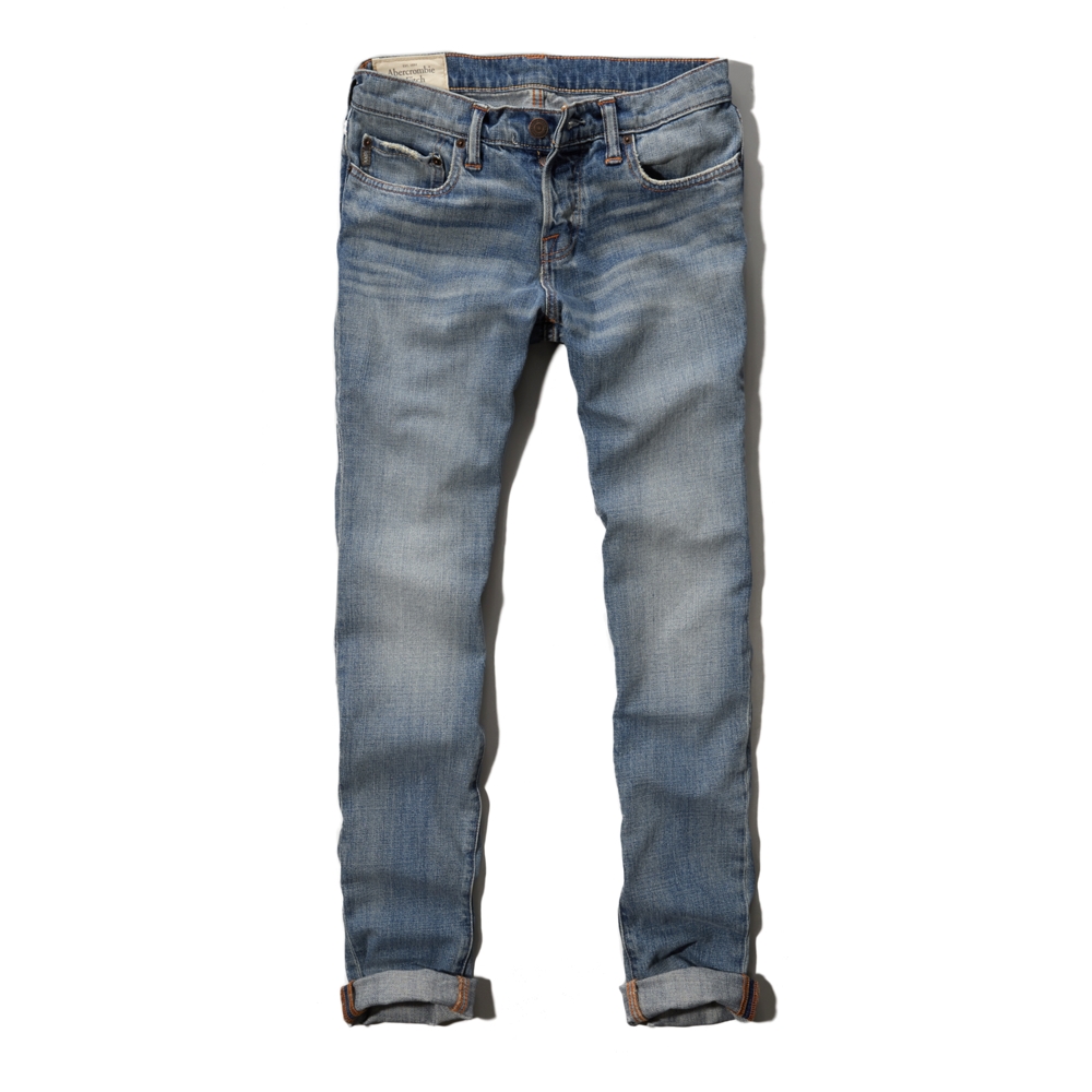 Mens A&F Super Skinny Button Fly Jeans Mens Jeans
