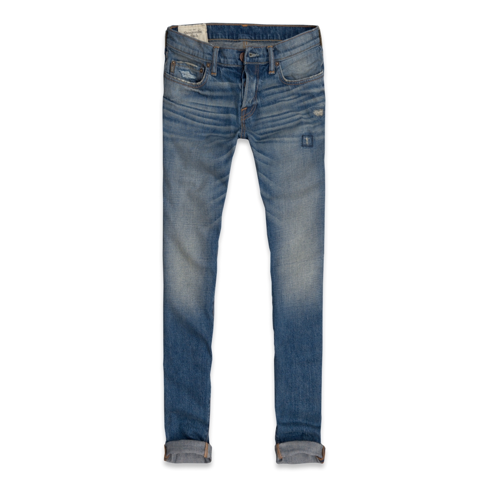 Mens A&F Super Skinny Jeans