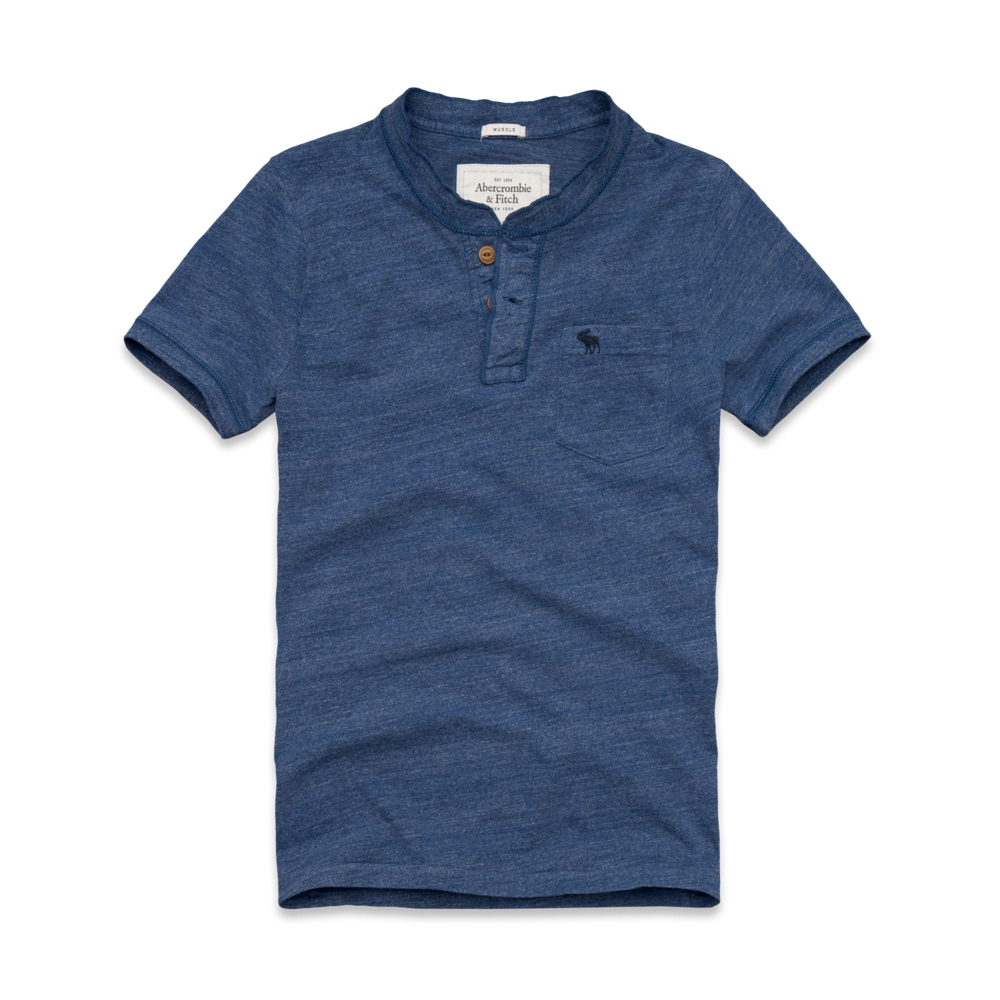 Mens Cobble Hill Pocket Henley