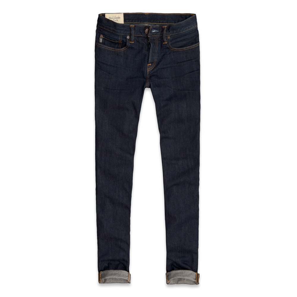 Mens A&F Classic Taper Jeans