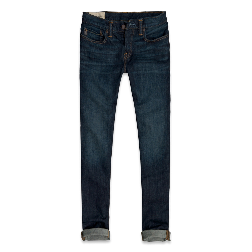 Mens A&F Classic Taper Jeans