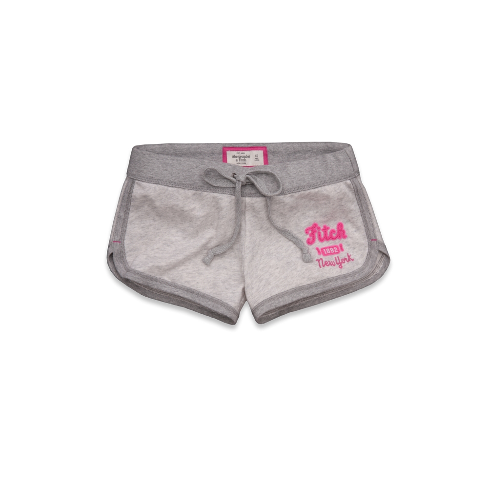 Womens A&F Curved Hem Shorts