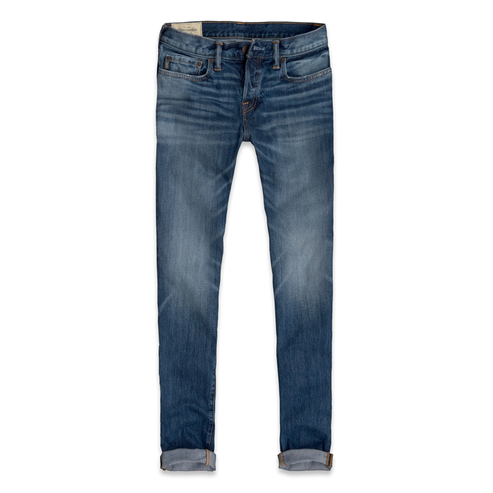Mens A&F Classic Taper Jeans