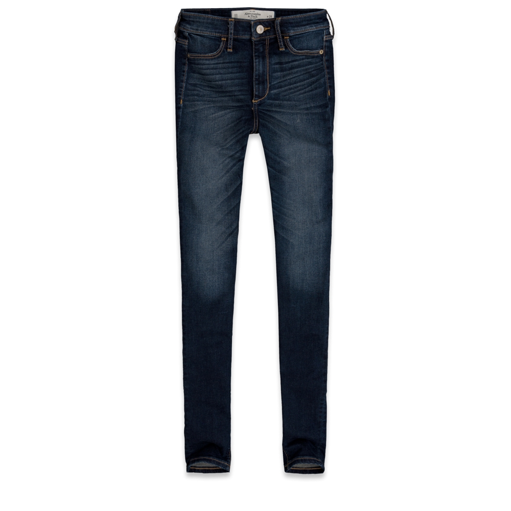 Womens A&F Super High Rise Jeggings