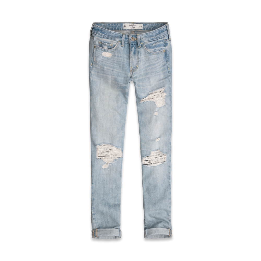 Womens A&F Boyfriend Jeans