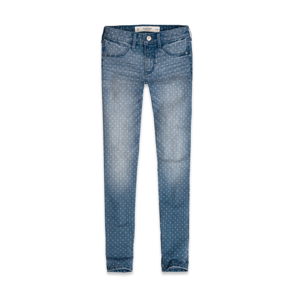 Womens A&F Super Skinny Ankle Jeans