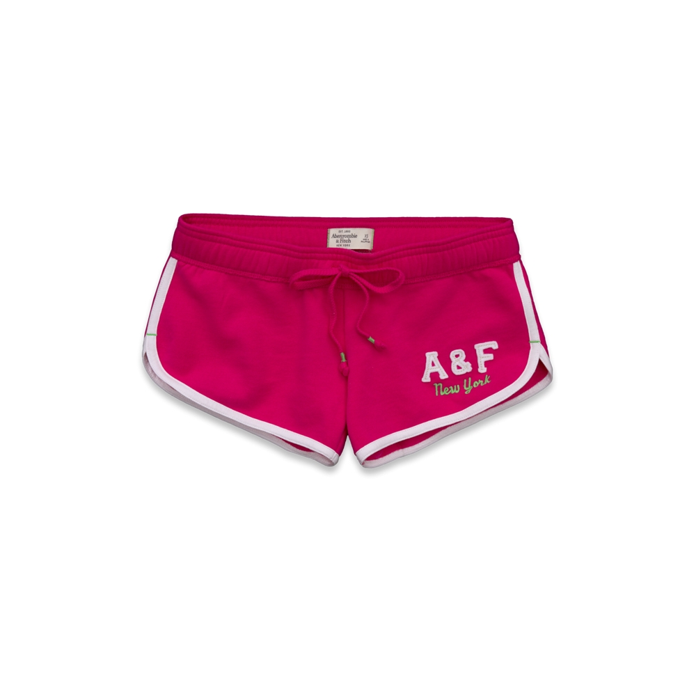 Womens A&F Curved Hem Shorts