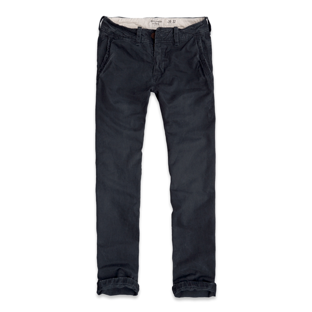 Mens A&F Slim Straight Chinos