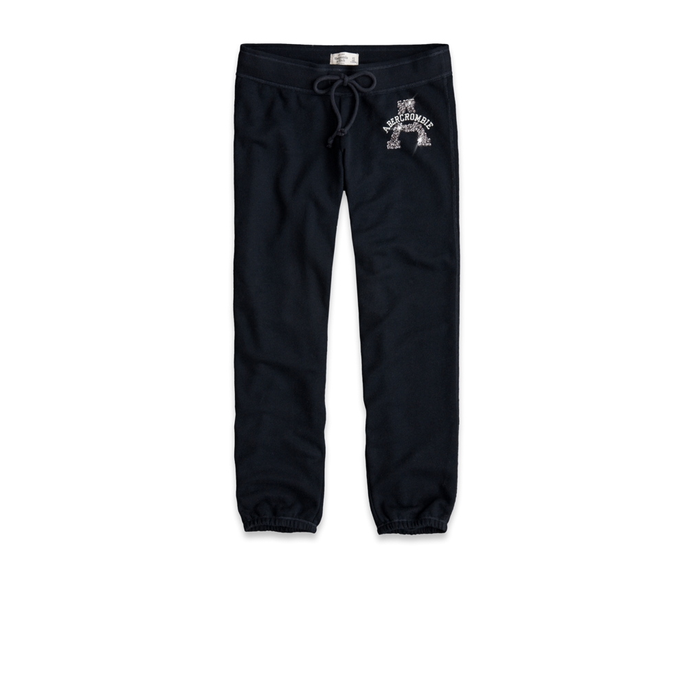 Womens A&F Banded Cropped Sweatpants