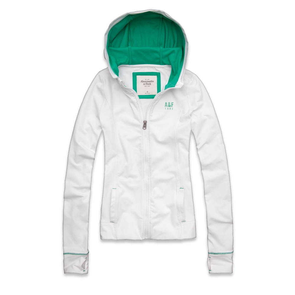 Womens A&F Active Full-Zip Hoodie