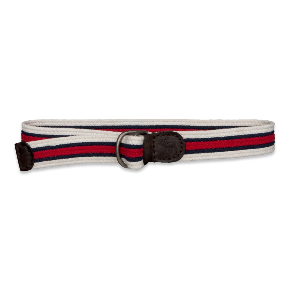 Mens Preppy Striped Belt