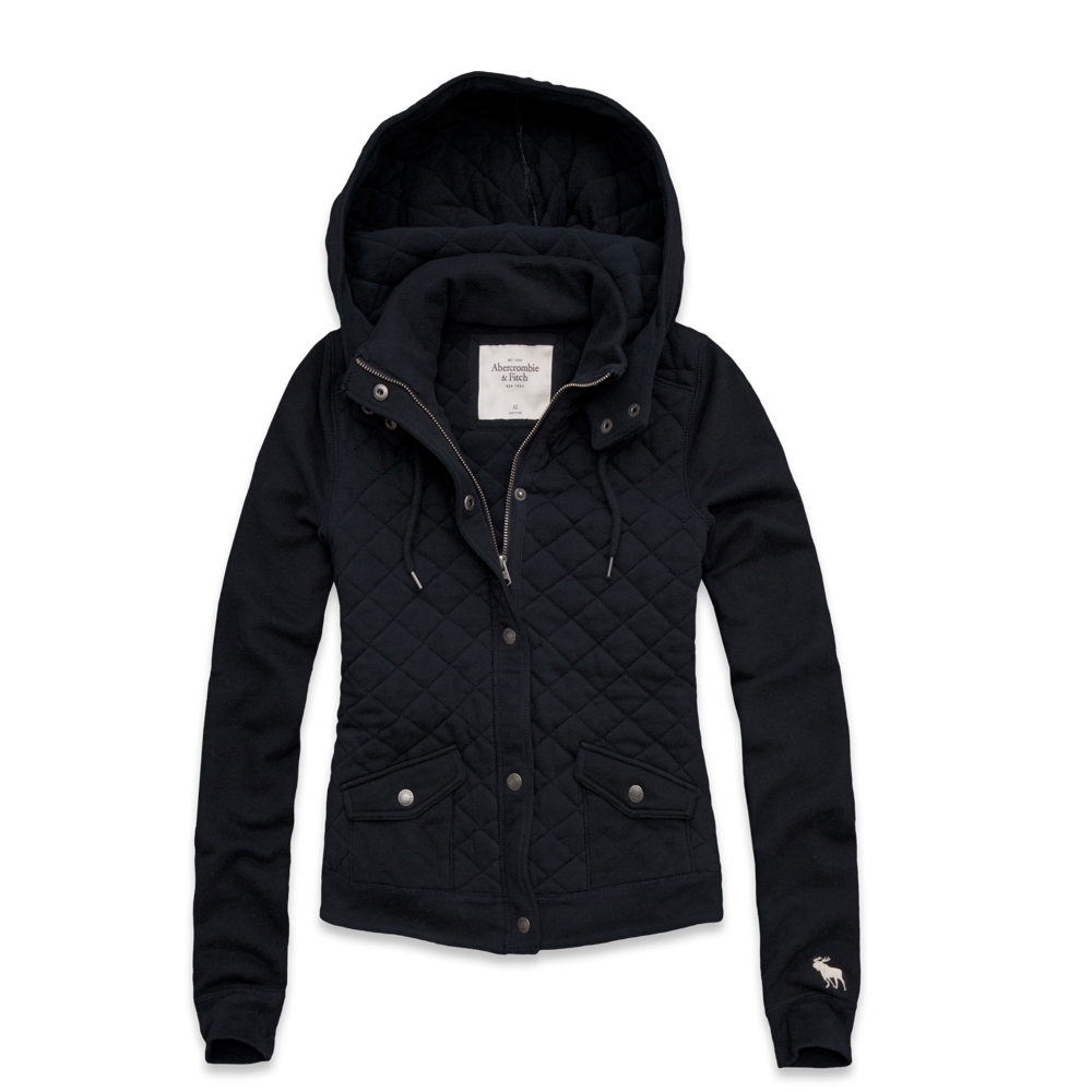 Womens Jessa Quilted Hoodie Womens Hoodies & Sweatshirts