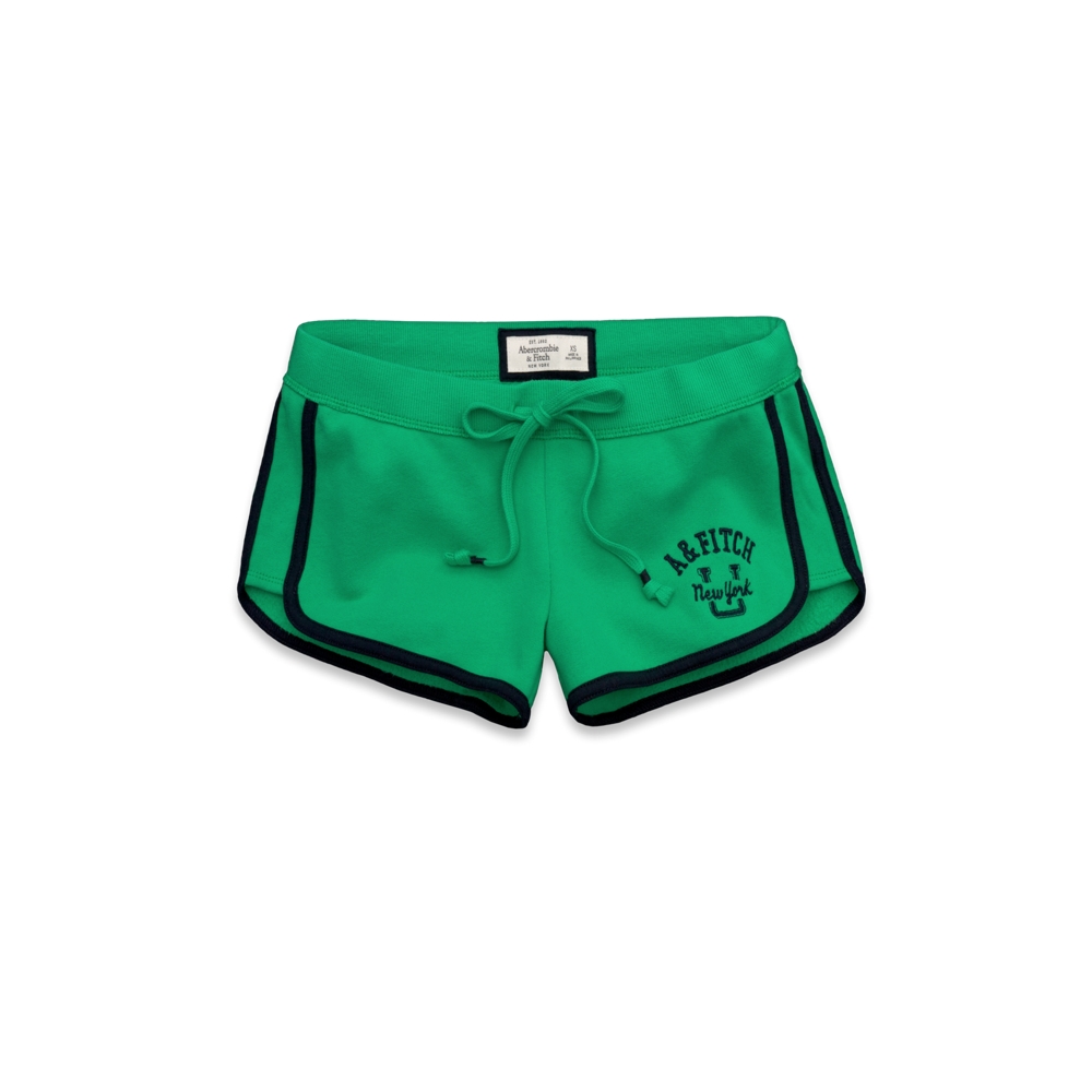 Womens A&F Curved Hem Shorts