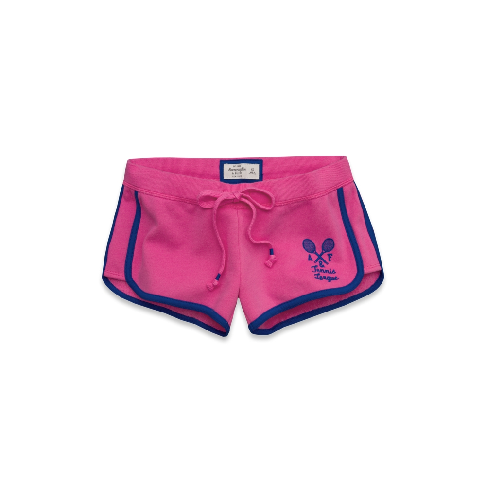 Womens A&F Curved Hem Shorts