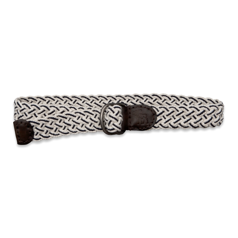 Mens Striped Woven Belt