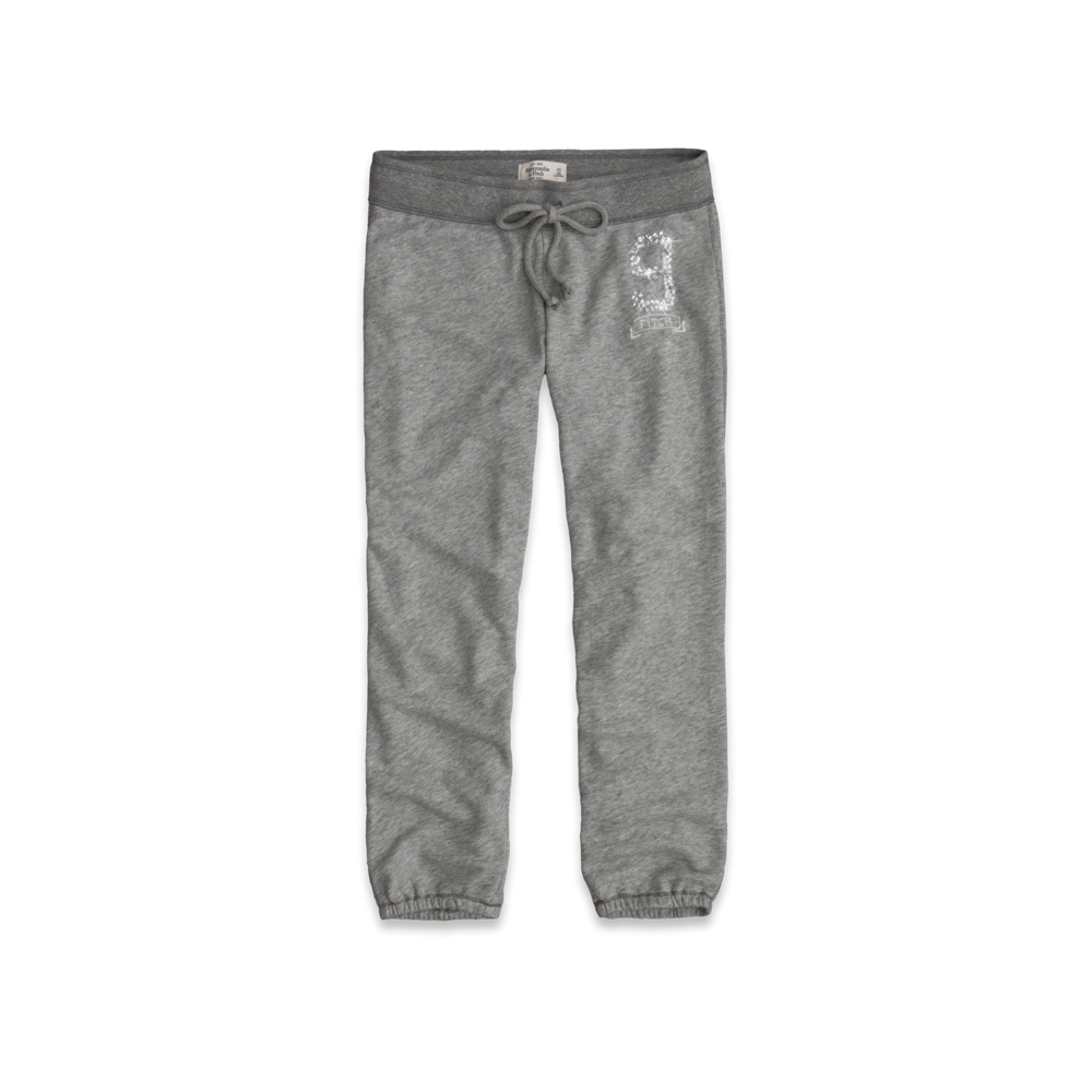 Womens A&F Banded Cropped Sweatpants