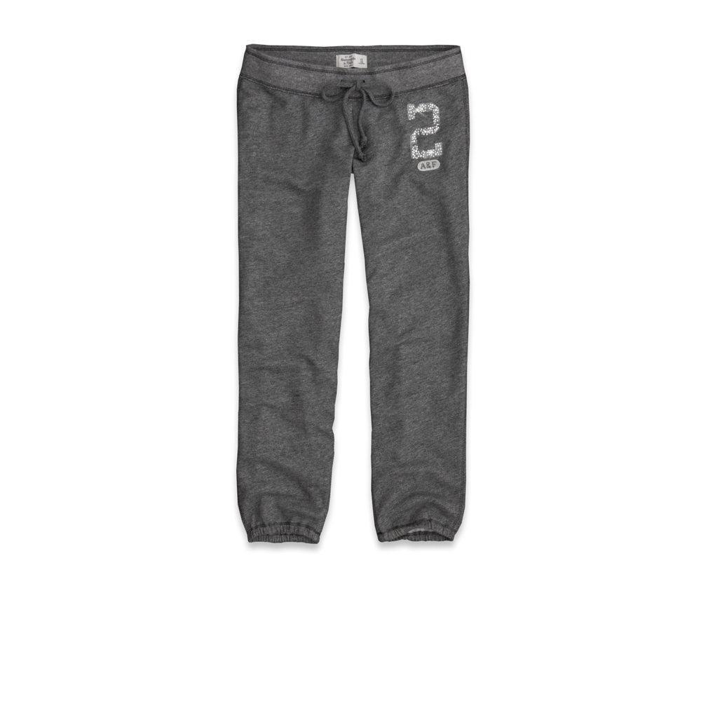 Womens A&F Banded Cropped Sweatpants